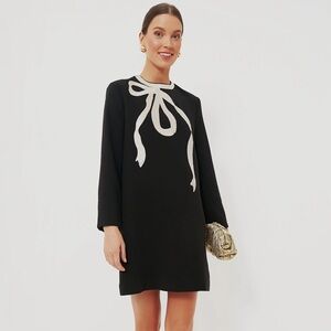 Tuckernuck | NEW Black Bow Jamie Long Sleeve Sequins Mini Dress Size M